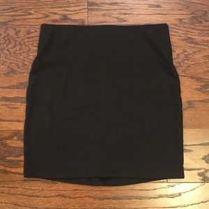 BCBG black mini skirt